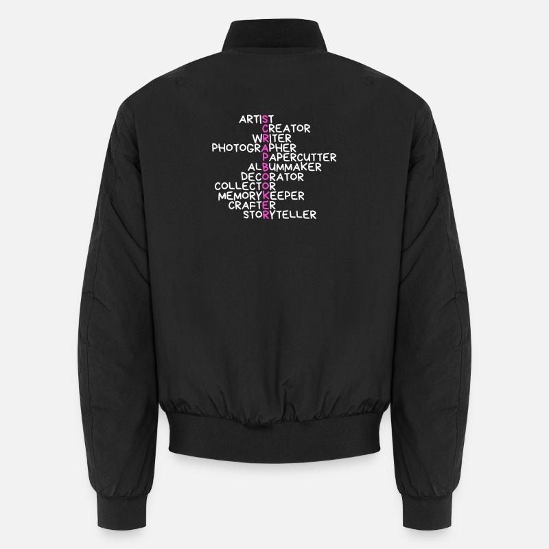 Scrapbooker - Unisex Bomberjacke - Schwarz