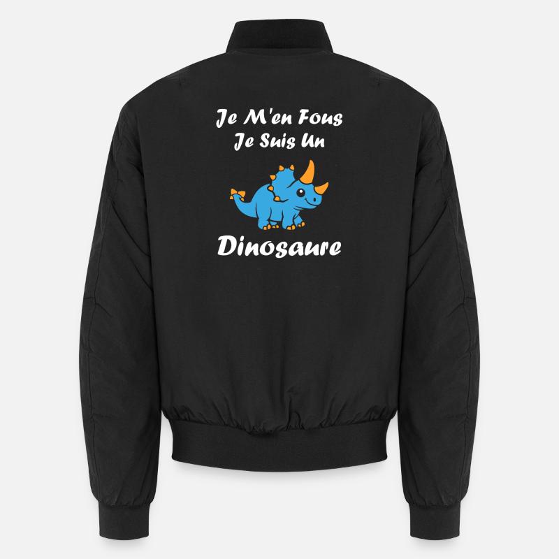 Dino bleu: phrases rigolotes Bomber unisexe