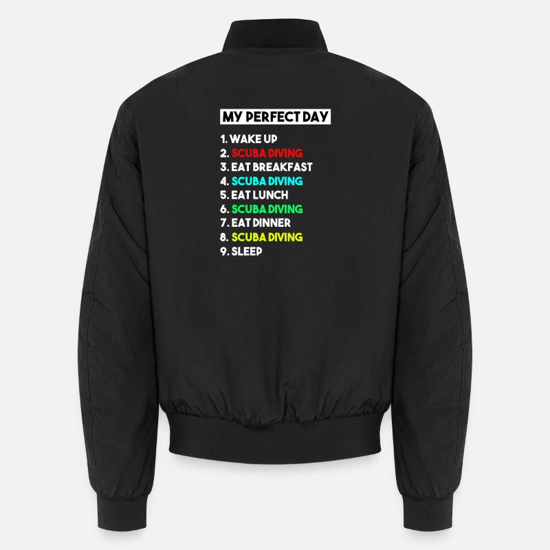 Ma liste de plongée drôle pour la journée idéale Bomber unisexe
