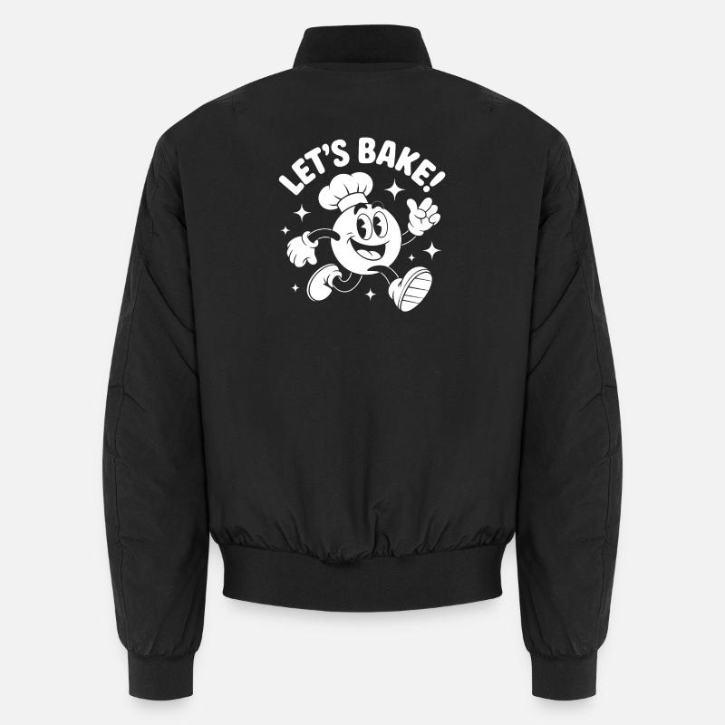 Backspaß Motiv - Unisex Bomberjacke - Schwarz