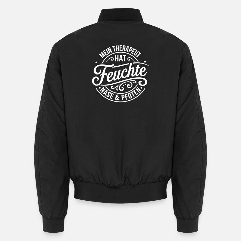 Therapeut Hat Feuchte Nase Pfoten Unisex Bomberjacke
