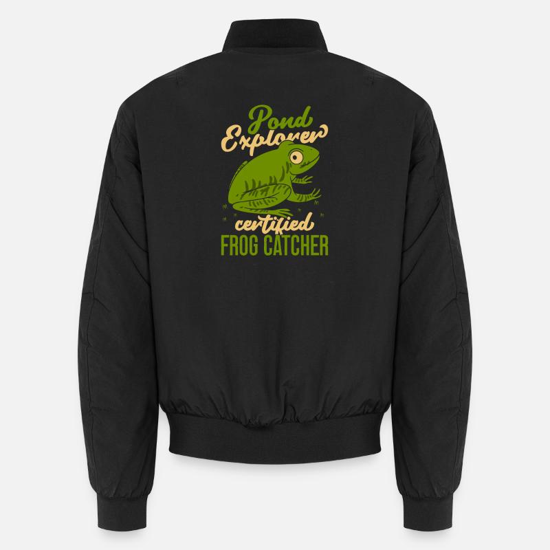 Frog Catcher Pond Explorer Certified Frog Unisex Bomberjacke