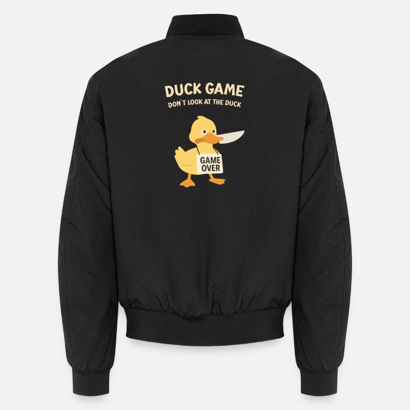 Duck Game Game Over Schild Unisex Bomberjacke