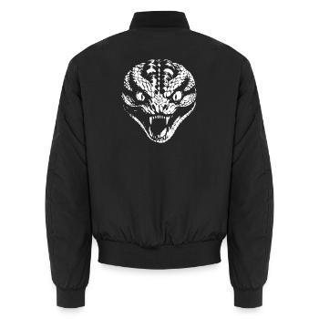 Serpent - Bomber unisexe - noir - Dos - AI Model Male 185 light (185cm)