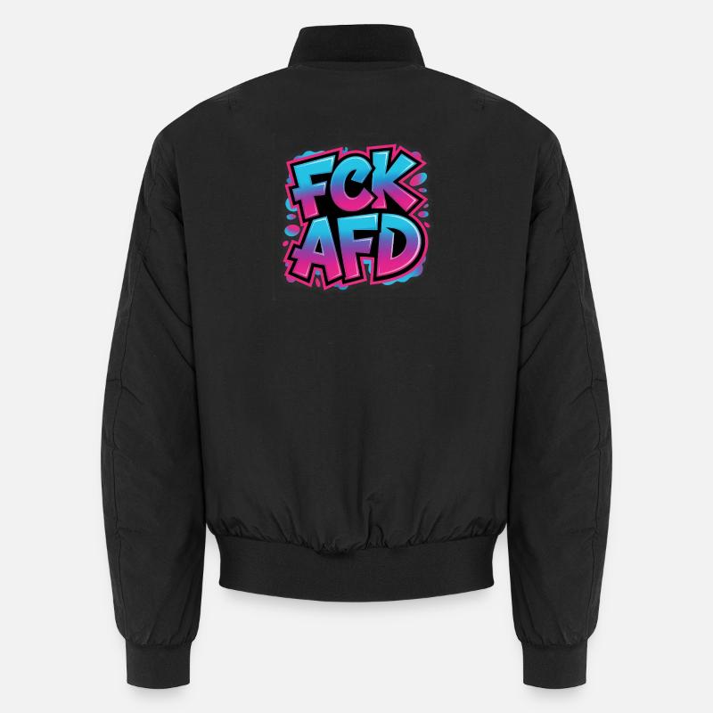 FCK AFD - Antifa Tee - Unisex Bomberjacke - Schwarz