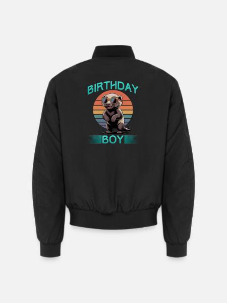 Funny Honey Badger - Unisex Bomberjacke - Schwarz