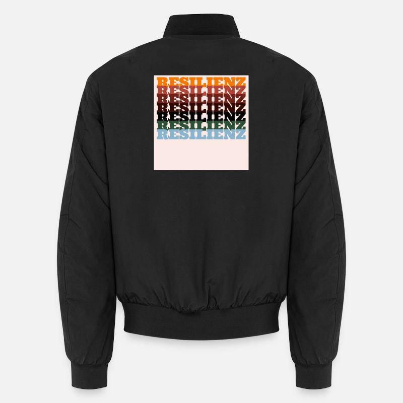 Typographie en impression colorée Resilience Bomber unisexe