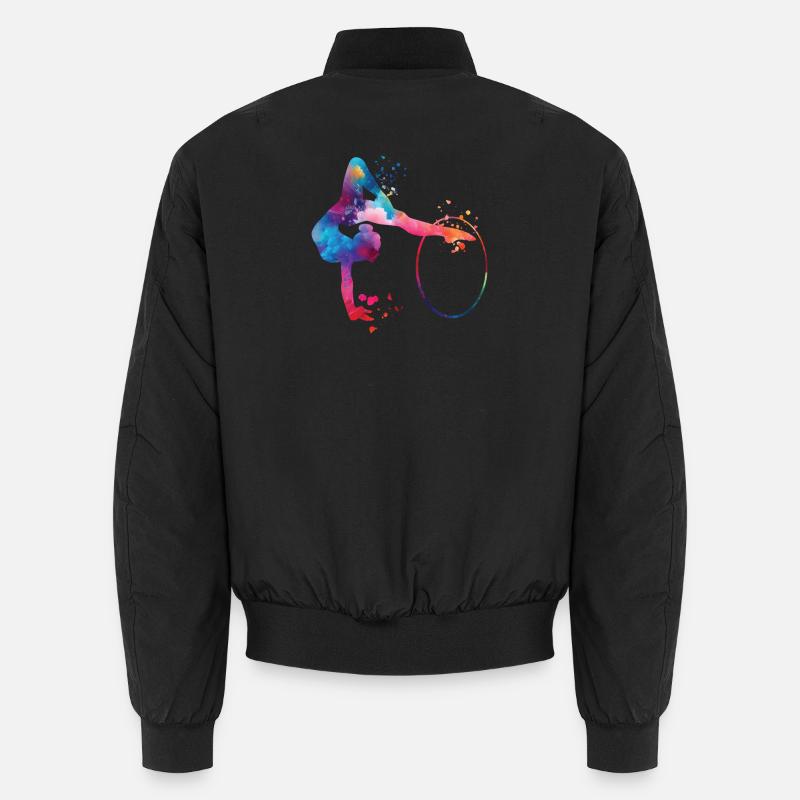Gymnastics Hoops Rhythmic Gymnastics Unisex Bomber Jacket