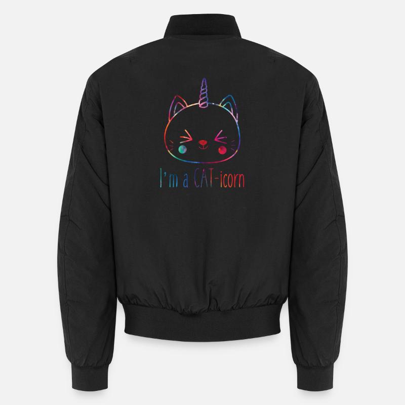 Ich Bin Ein Caticorn Katze Einhorn Katzenliebhaber Unisex Bomberjacke