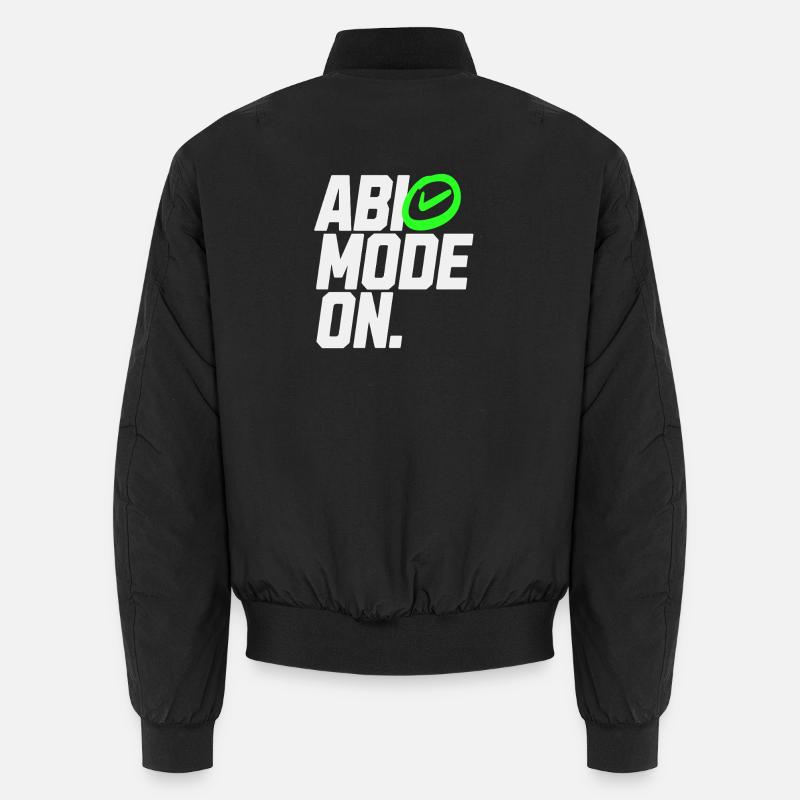 ABI MODE ON - Unisex Bomber Jacket - black