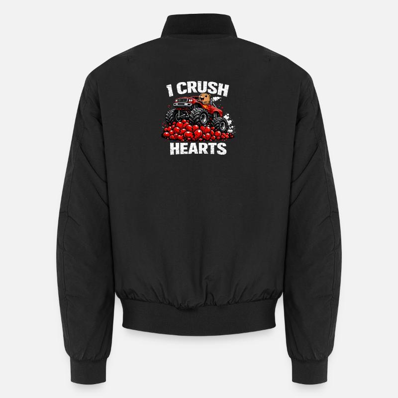 Saint-Valentin : j’écrase un animal capybara de cœur Bomber unisexe