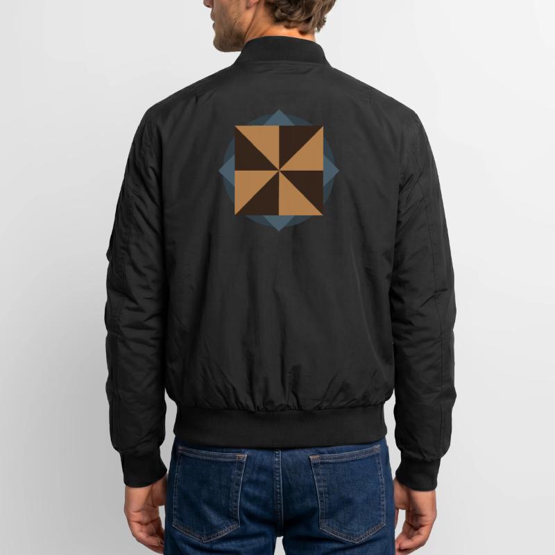 PYRAMID CORE GEOMETRY | Basic Shapes Artwork Unisex Bomber Jacket