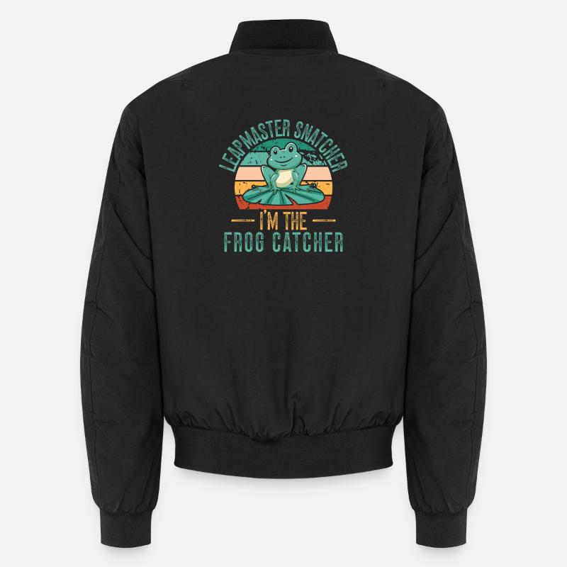 Frog Catcher Leapmaster Snatcher Frog Unisex Bomberjacke