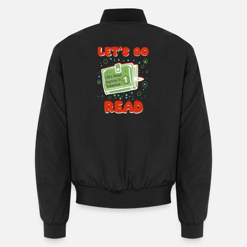 Lesen Sie Quer durch Amerika - Unisex Bomberjacke - Schwarz