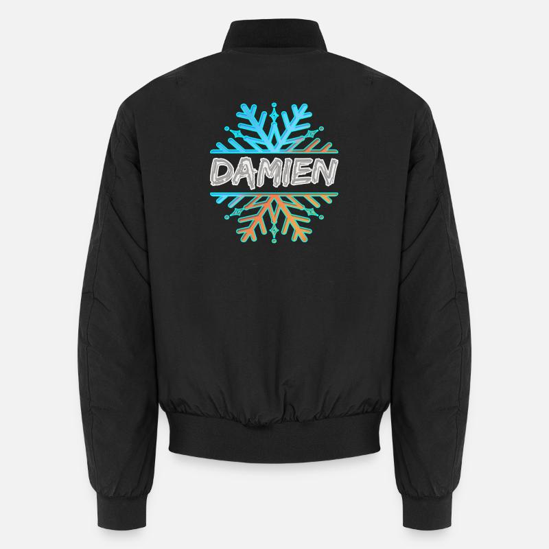 Damien - Unisex Bomber Jacket - black