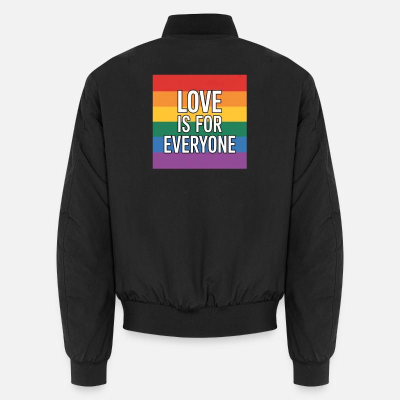 L’amour est pour tous - Antifa Rainbow Tee Bomber unisexe