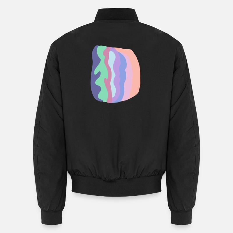Couches d’ondes pastel Bomber unisexe