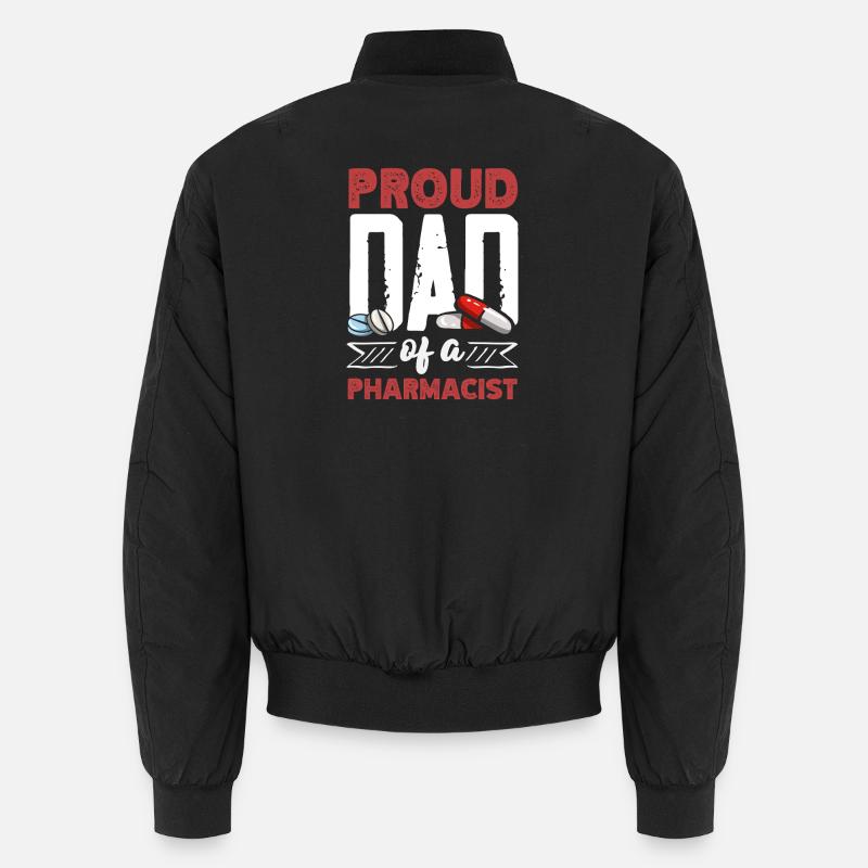 Stolzer Vater Eines Pharmazeuten Unisex Bomberjacke