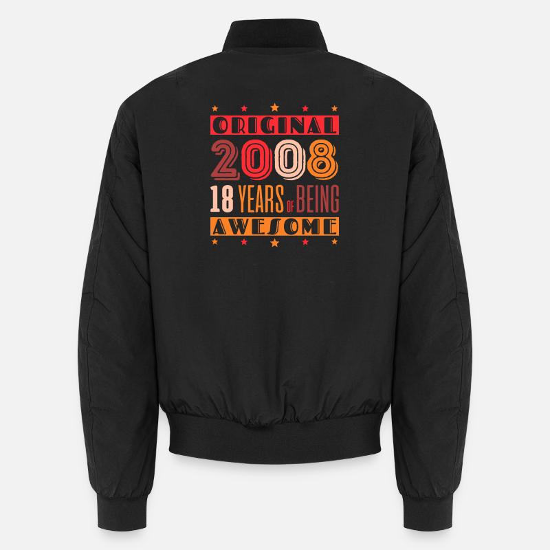 Retro Anniversary 2008: 18 years Unisex Bomber Jacket