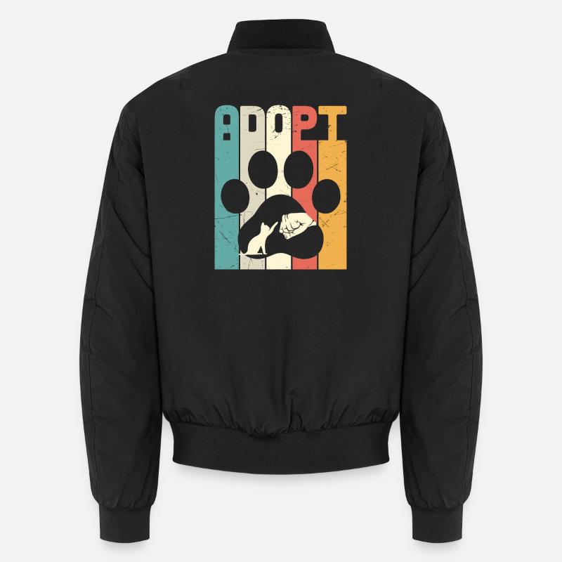 Adoptez un chat - Bomber unisexe - noir