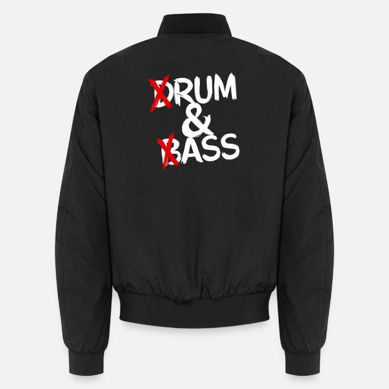 Drum & Bass Rum & Ass Drum Batteur drôle Bomber unisexe