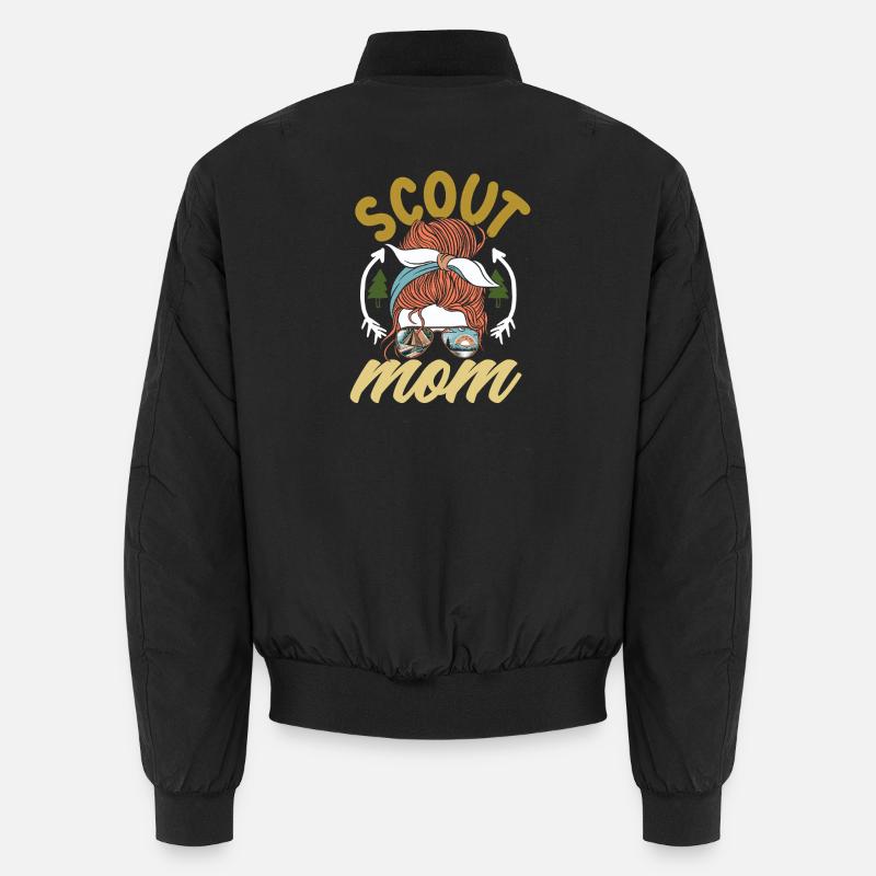 Unordentliches Zopf Pfadfinderin Mutter - Unisex Bomberjacke - Schwarz