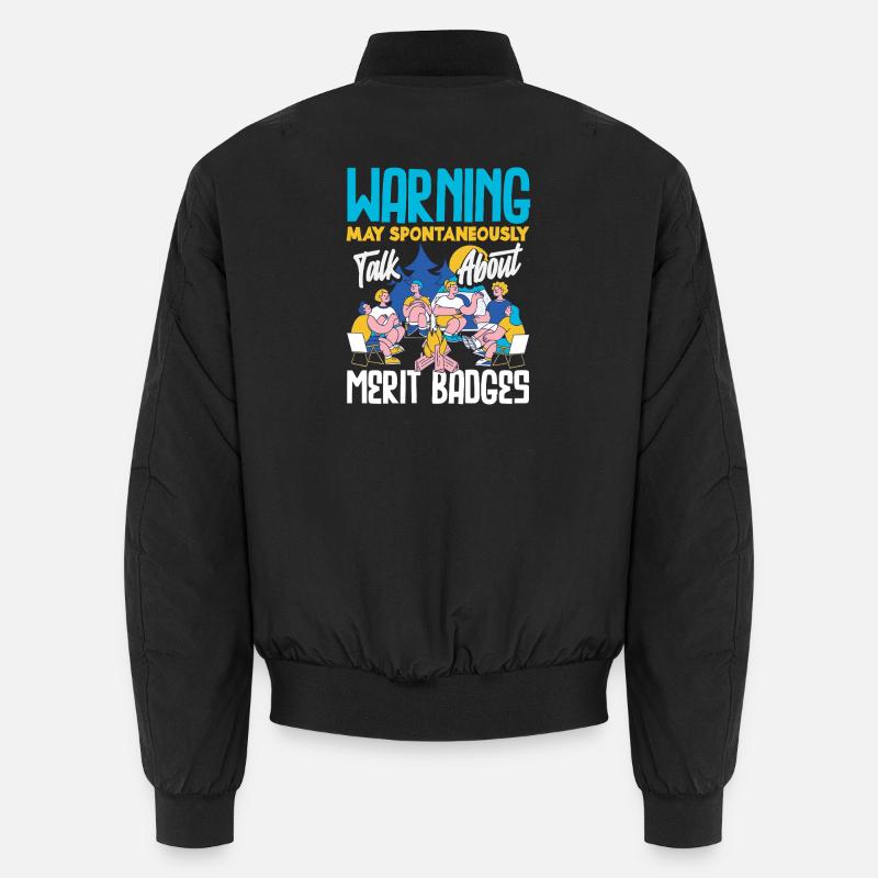 Funny Scout Talk About Marit Badge Unisex Bomber Jacket