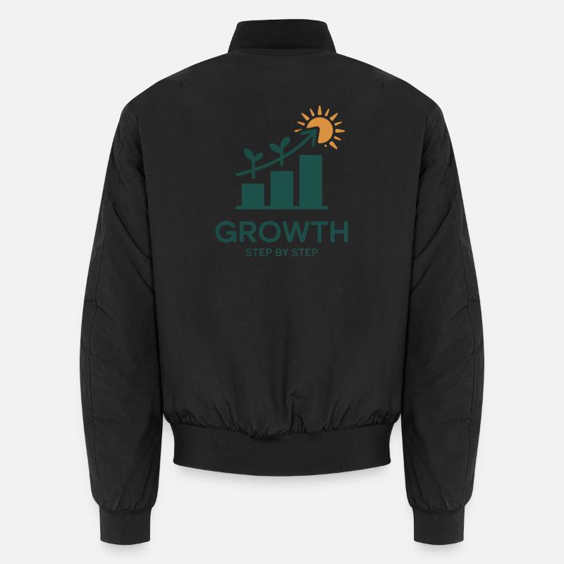 Growth Step by Step – Erfolg & Wachstum Unisex Bomberjacke