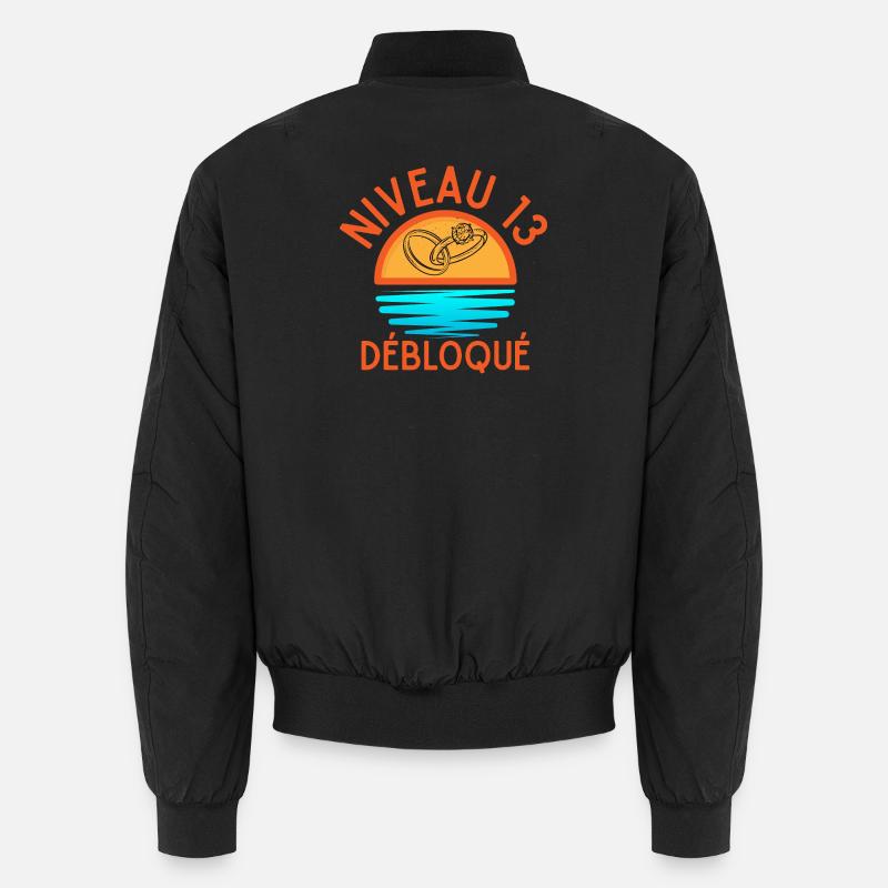 Level-13-Freigeschaltetes Jubiläumspaar Unisex Bomberjacke