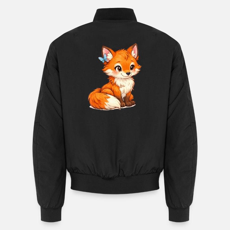 Swift fox with butterfly Unisex Bomber Jacket