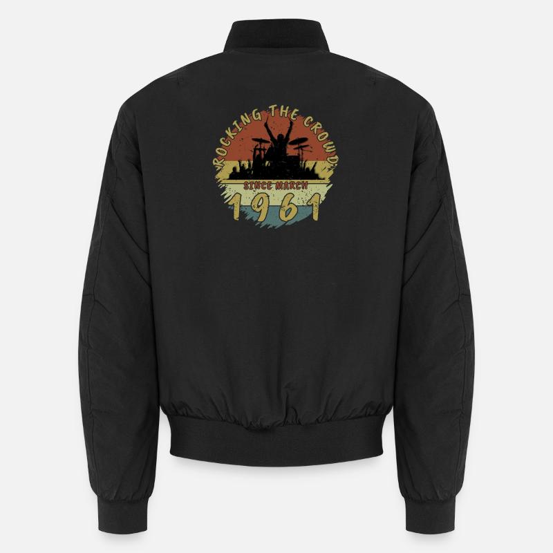 65. Geburtstag Rocking the crowd DRM 03/1961 Unisex Bomberjacke