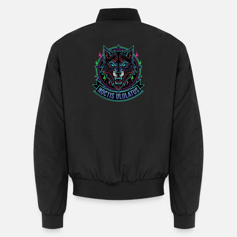 Neon Wolf Noctis Ululatus Unisex Bomber Jacket