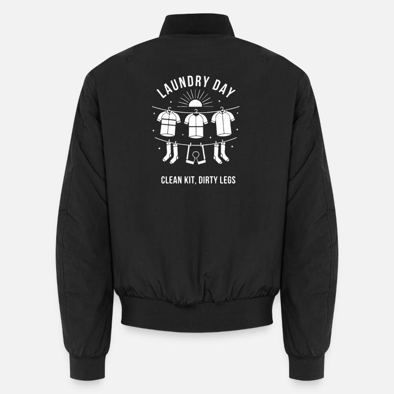 Laundry Day: Clean Kit, Dirty Legs Unisex Bomber Jacket