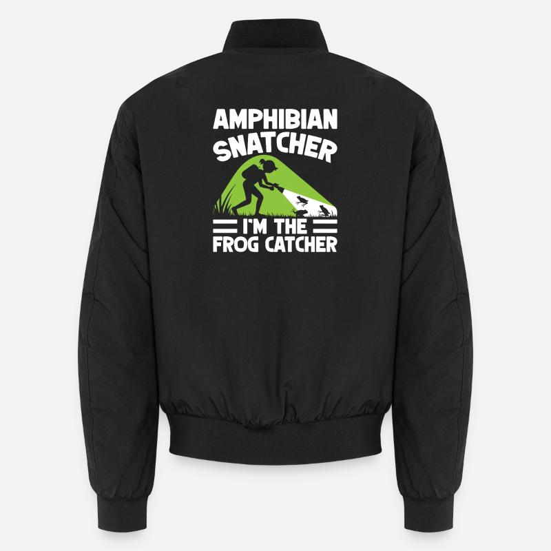 Frog Catcher Amphibian Snatcher Frog Unisex Bomberjacke