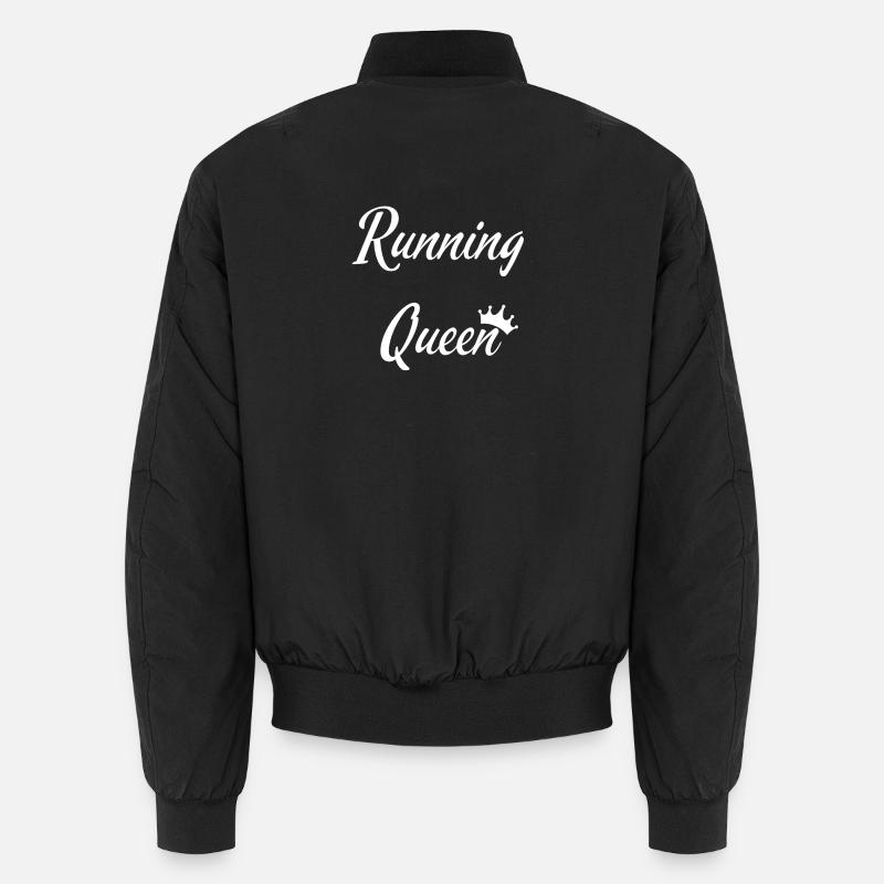 Running_Queen - Unisex Bomber Jacket - black