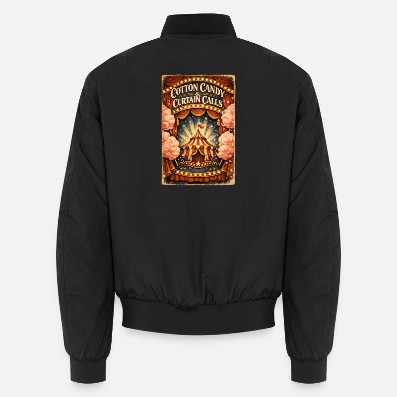 Cotton candy & applause | Circus Vibes - Unisex Bomber Jacket - black