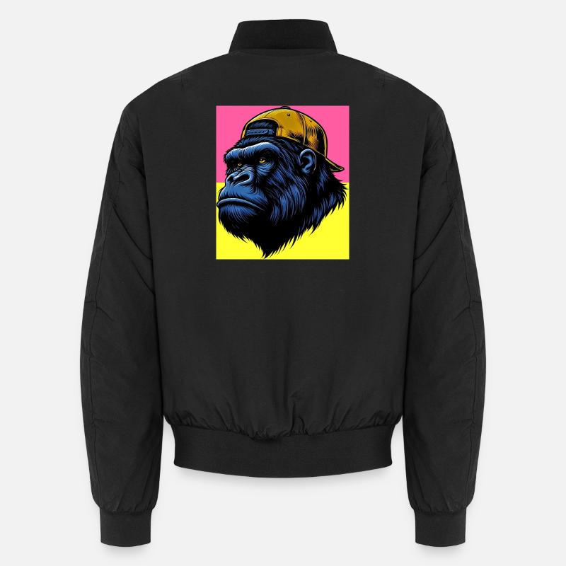 gorilla - Unisex Bomber Jacket - black