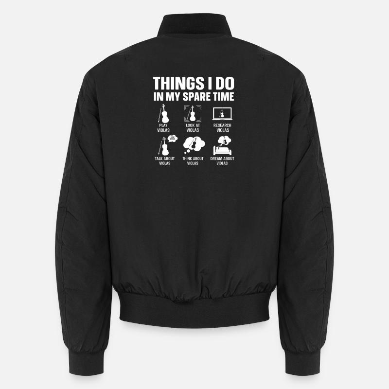 Viola Freizeit: Was ich tue Bratsche Unisex Bomberjacke