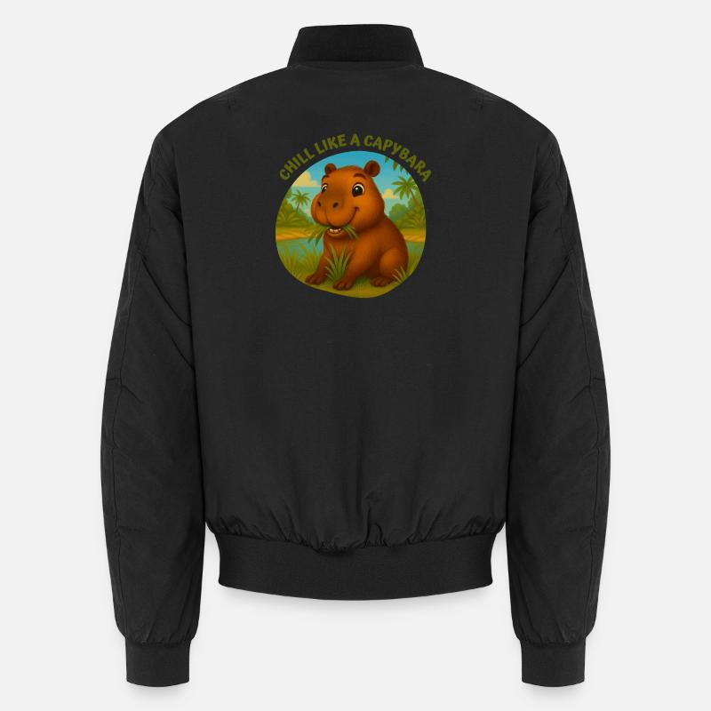 Entspann dich wie ein Kapybara Unisex Bomberjacke