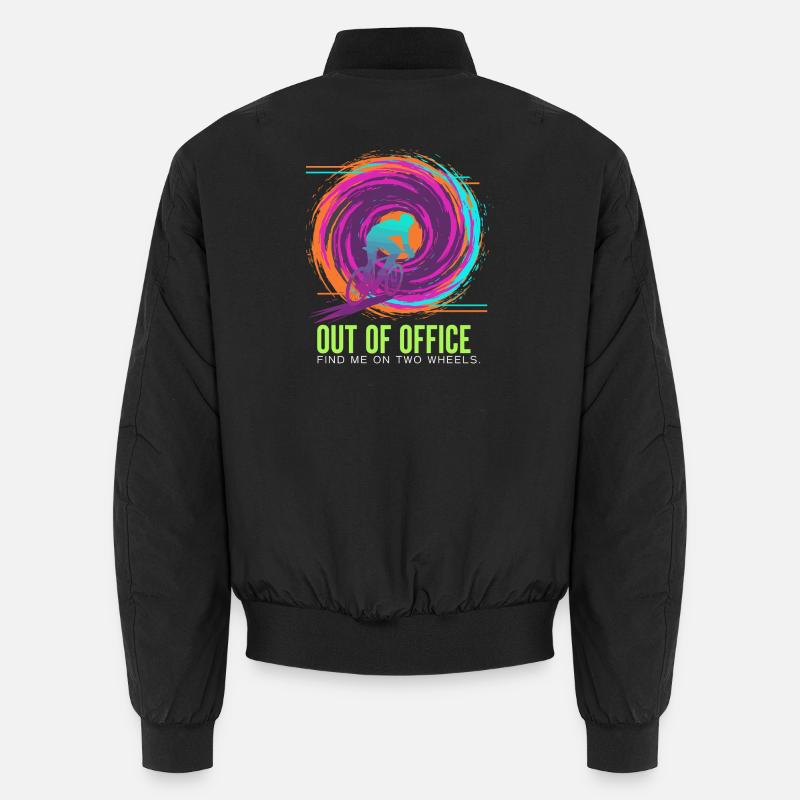Zweirädrige Neonentlüftung Unisex Bomberjacke