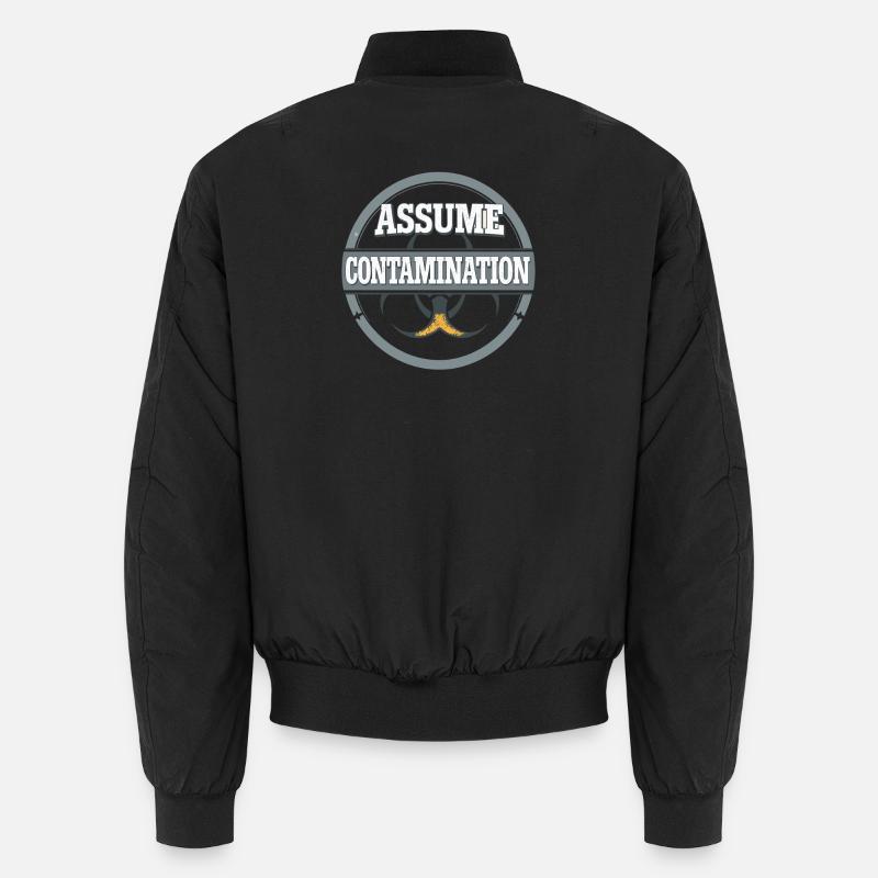 microbiology - Unisex Bomber Jacket - black