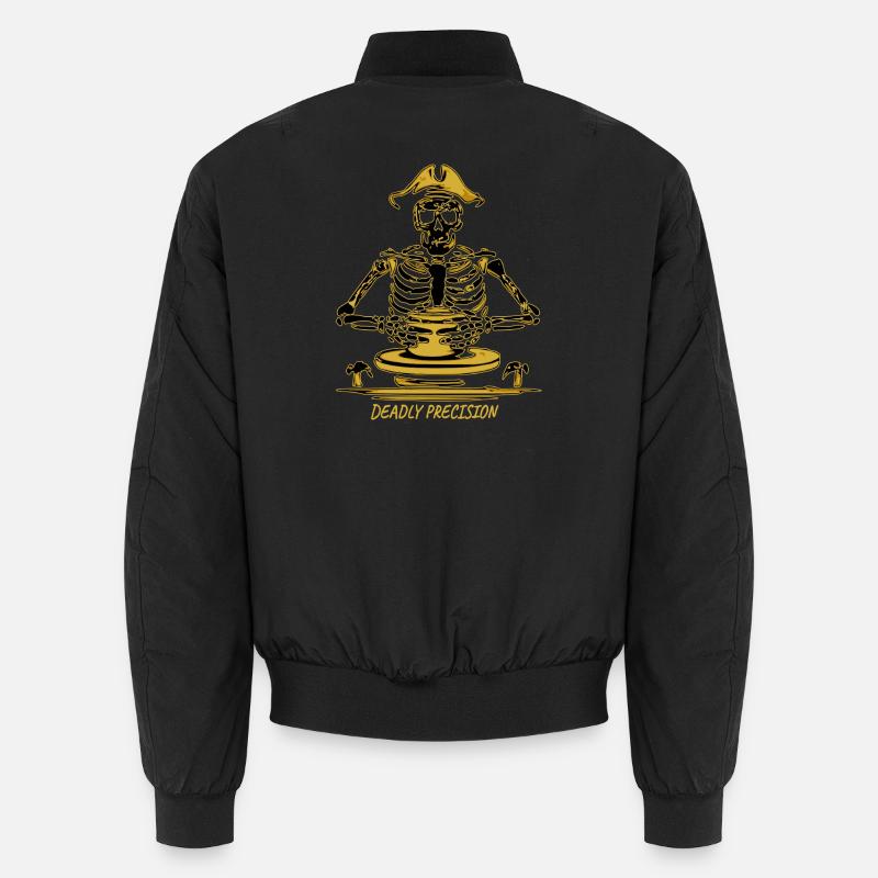 Deadly Precision - Royal Gold Edition - Unisex Bomber Jacket - black