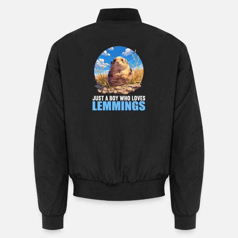Lemmings Lemming - Unisex Bomber Jacket - black