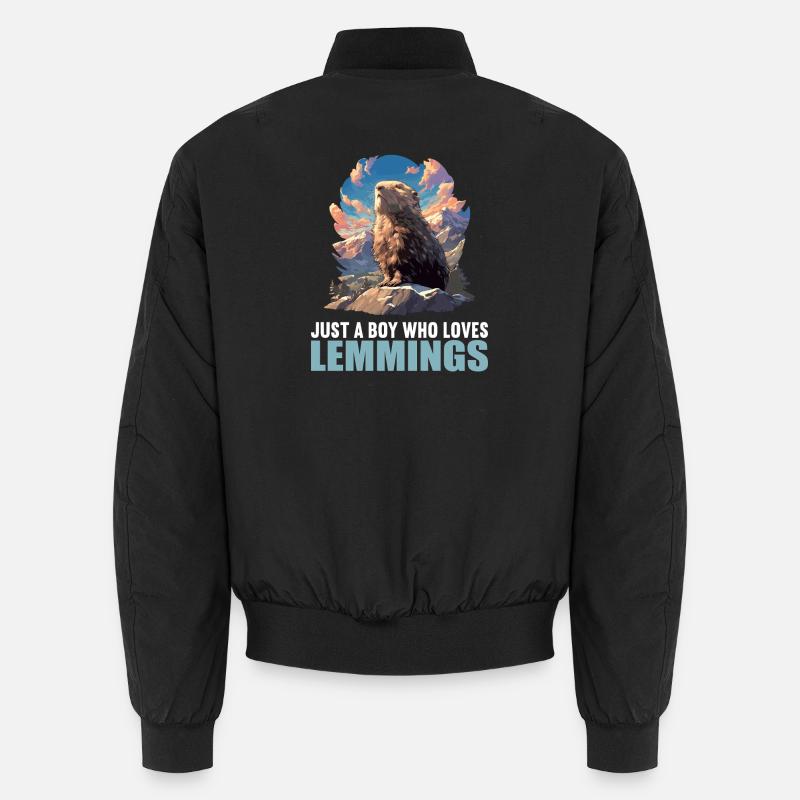 Lemmings Lemming - Unisex Bomber Jacket - black