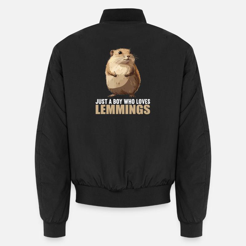 Lemminge Lemming - Unisex Bomberjacke - Schwarz