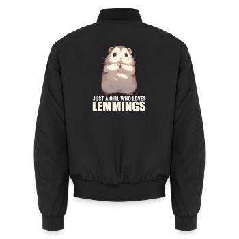 Lemmings Lemming - Bomber unisexe - noir - Dos - AI Model Male 185 light (185cm)