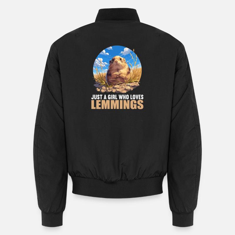 Lemmings Lemming - Unisex Bomber Jacket - black