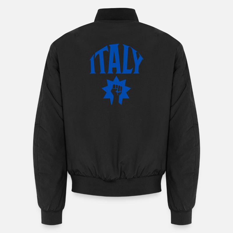 Italy - Unisex Bomber Jacket - black