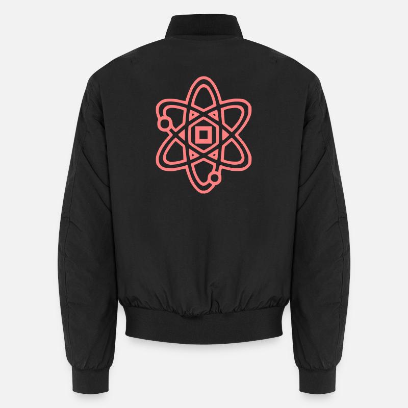 Atom Symbol Physik Kern Unisex Bomberjacke