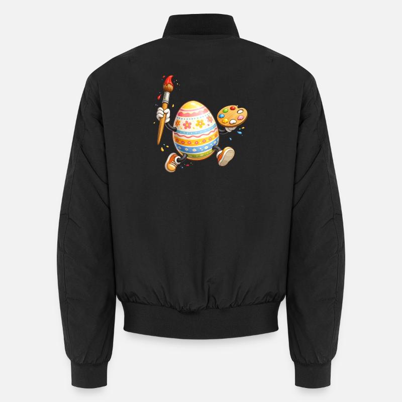 Artistic Easter Egg with Brush Unisex Bomber Jacket